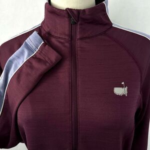 Masters Tech Quarter Zip Pullover Womens Small Golf Burgundy Performance Active